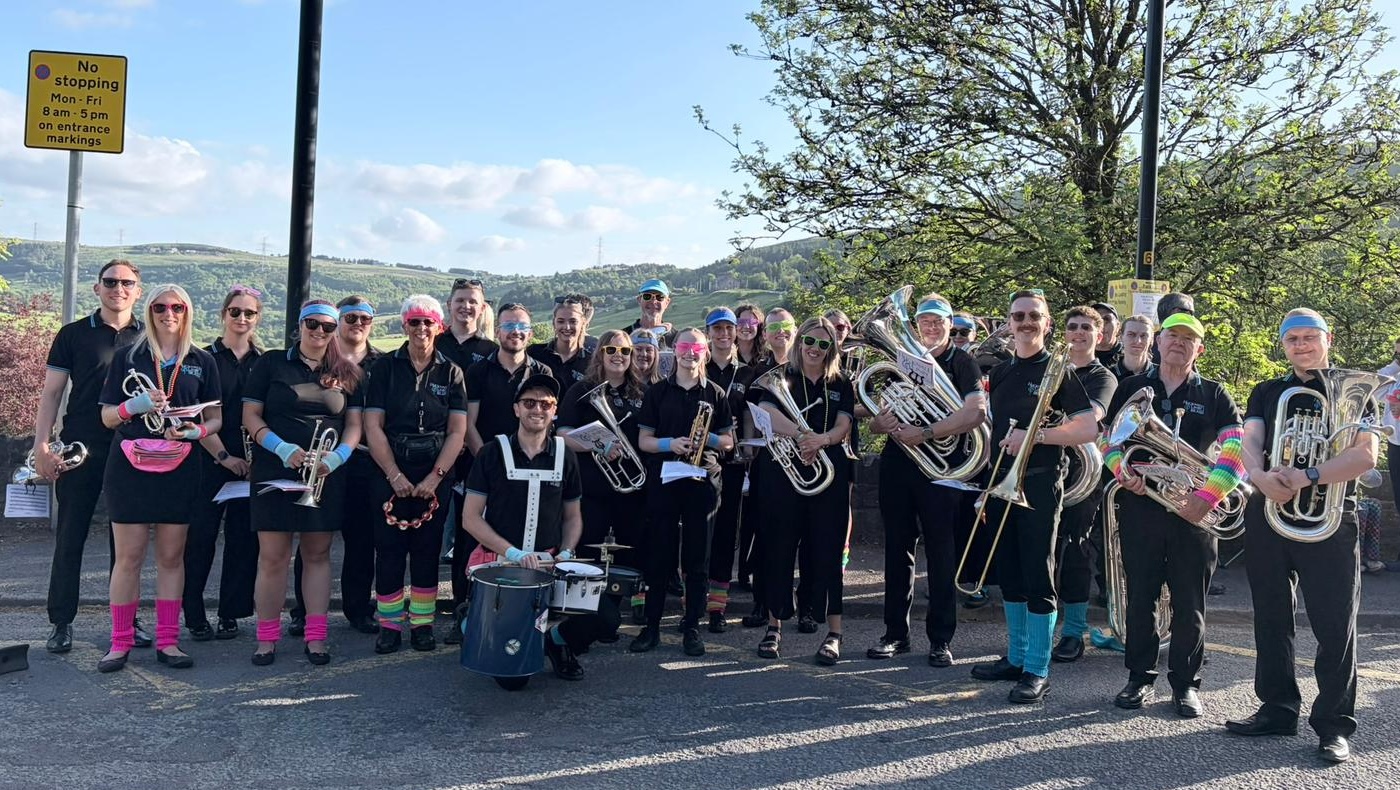 Hucknall and Linby Brass at Whit Friday Marches